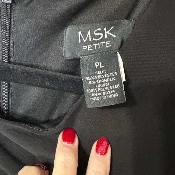 MSK Black Jumpsuit with Embellished Cuffs - Picture 7 of 7